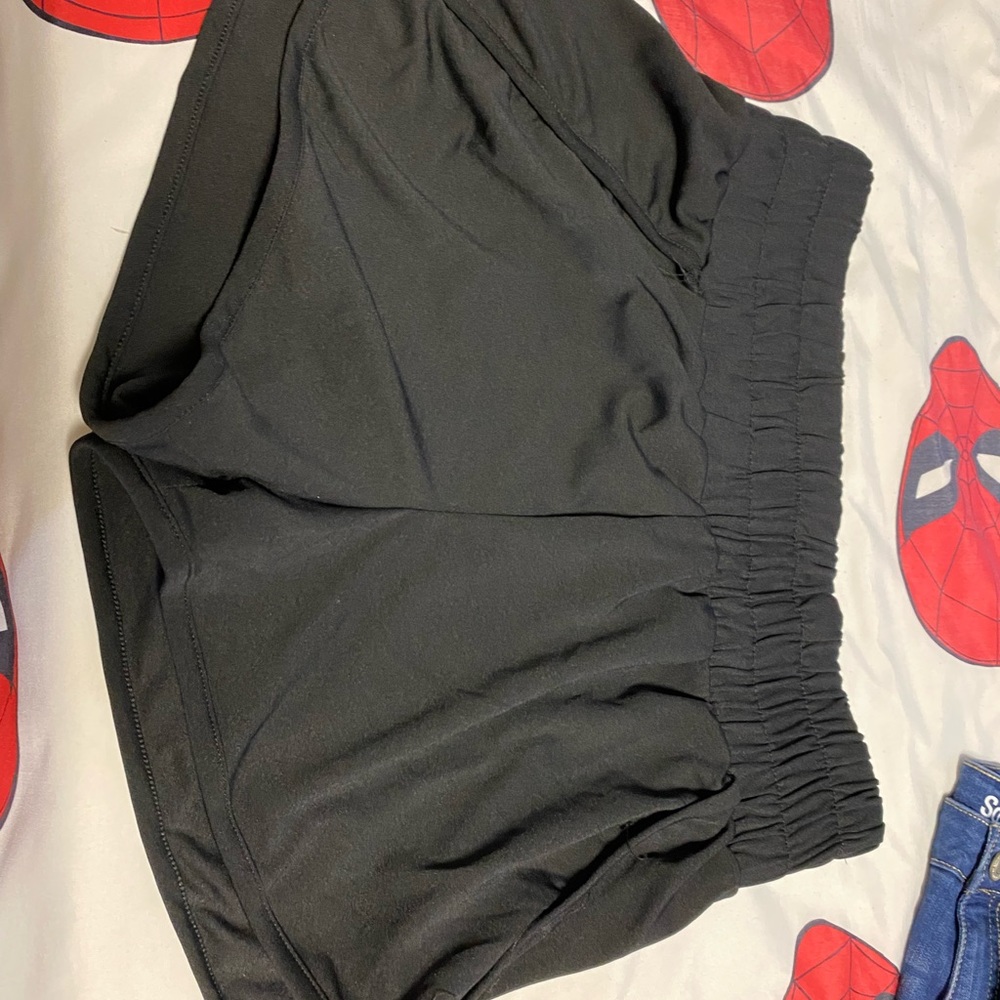 High waisted athletic shorts